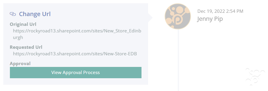Approval example