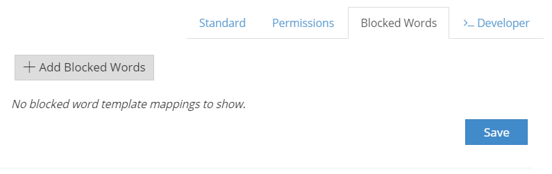 Blocked Words