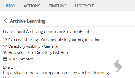 Archive learning