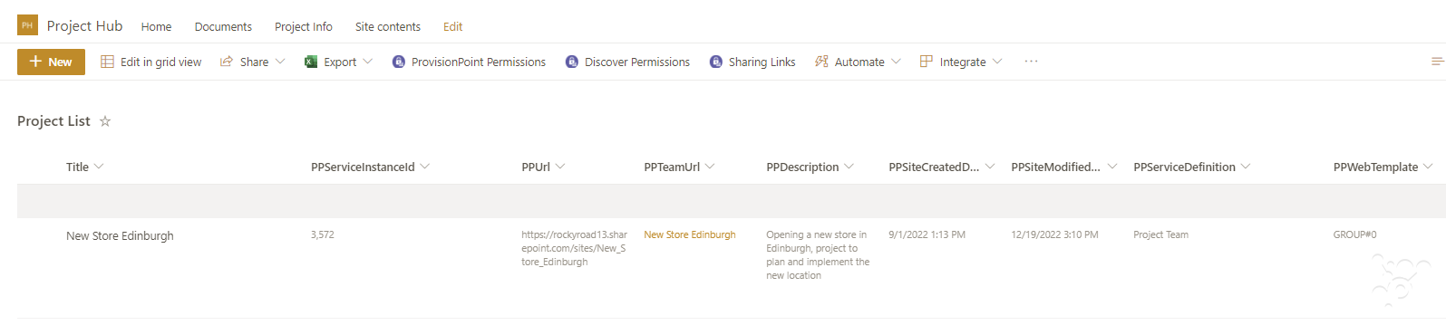 Project Hub