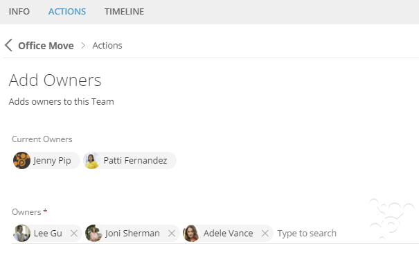 Add Owners