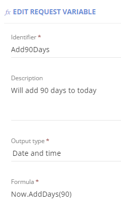Edit Request Variable