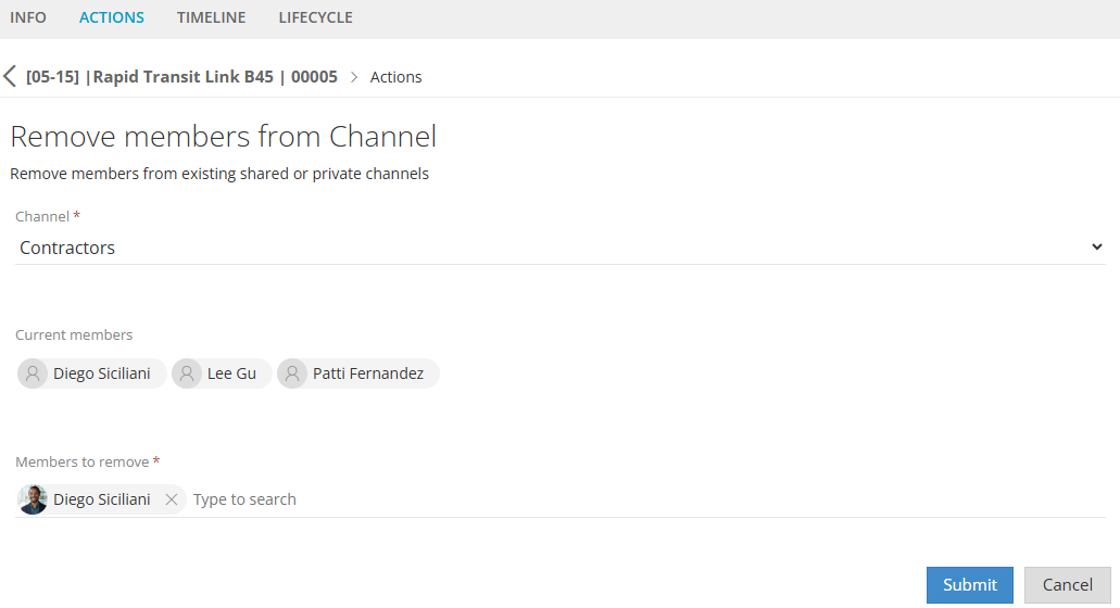 Channel Display Members