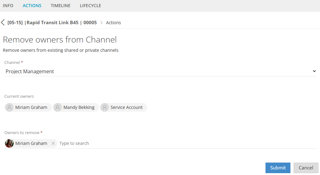 Remove Owners from Channel