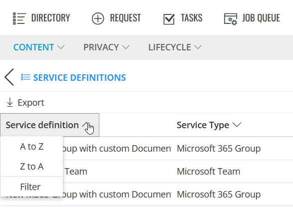 Filter Reports
