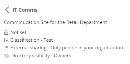 IT Comms Example